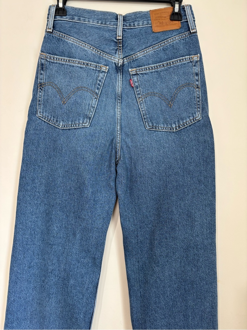 Levi’s Premium Big E High Loose Distressed Chewed Up Blowout Knees Wide Leg Jean - Picture 16 of 16